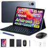 POPUX P12 Tablet Android 16, 120Hz 2.4K Tablet 12 Pollici(2000*1200),Grigio | T7280 Octa-Core Tablet Gaming con 48GB+128GB/2TB, 10000mAh/18W, Gemini AI, Widevine L1,Tablet con Tastiera e Penna,WiFi5