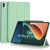 MuyDouxTech MuyDoux Custodia per Xiaomi Mi Pad 5/5 Pro 11 pollici 2021, Copertina Anteriore Liscia e Retro Morbido, Auto Sonno/Veglia, Sottile e Leggera, Cover Xiaomi Mi Pad 5 / Mi Pad 5 Pro 5G, Verde