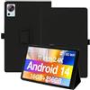 Generic Custodia protettiva per tablet DOOGEE T30S 2025 da 11 pollici, custodia per tablet Android 14, con supporto, funzione anti-goccia e design antigraffio, elegante e semplice, colore: nero