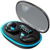 Generic Auricolari invisibili IPX5 impermeabili 5.3 auricolari stereo D7X4 2025 nuove mini cuffie Bluetooth X5 vibrano multifunzionale graticcio, auricolari a graticcio, rumore in silicone per computer (nero)