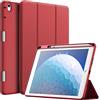 JETech Custodia per iPad Pro 10,5 2017, iPad Air 3ª Gen 2019, Rosso | Cover Protezione TPU Morbida, Porta Pencil, Supporto Tri-Pieghevole, Antiurto