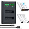 BCMCZCDC 2 batterie Li-50B e caricabatterie per Olympus Tough TG-870 TG-850 TG-835 TG-830 iHS TG-820 iHS TG-810 TG-805 TG-630 iHS TG-610