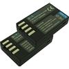 Dot.Foto 2 x Dot.Foto D-LI109 Premium 7.4v / 1050mAh Batteria Ricaricabile per Pentax KP, K-30, K-50, K-70, K-500, K-r, K-S1, K-S2