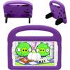 Generic Custodia per tablet per Samsung Galaxy Tab 4 8.0 SM-T330/SM-T331/SM-T335/SM-T337 2014, leggera, con manico e supporto, in morbida schiuma EVA antiurto, viola