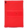 SsHhUu Lenovo Tab4 10 Plus Custodie, Leggera Custodia Protettiva per Bambini Morbido Skin Silicone Custodie Cover per Lenovo Tab 4 10 PLUS (TB-X704F/N) 10.1-Pollici 2017 Release, Rosso