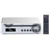 S.M.S.L SMSL VMV PL100 Lettore CD CS43131 Decoder chip RCA/Ottico/Coassiale grezzo Digitale/3,5mm Uscita cuffie ad alta potenza MQA Decoder CD-RW/MP3 con telecomando multifunzione (PL100PRO-Argento)