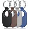 KNOXS Custodia per Samsung Galaxy SmartTag 2 2023, Silicone Cover 4 Pezzi SmartTag 2 Portachiavi Custodia Anti-Graffio Leggeri Multifunzionale (Combi1)