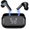 FRIAS Cuffie Bluetooth in-ear - Cuffie wireless fino a 6 ore di durata della batteria - Earbuds Adatto per Apple, Android - Cuffie wireless impermeabili - Cancelling del rumore, EQsmart, IPX5