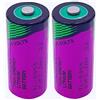 DCYNXC 2 batterie TL-5955 2/3AA 3,6 V 1650 mAh per Tadiran TL5955 3.6V TL-4955, SL-761, TL-2155, TL-5155, SL-361, Xeno XL-055F, ER14335 PLC, batteria al litio CNC