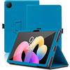 Envibe Custodia per TCL Tab 10L Gen 4 10.1 Pollici, Cover Tablet TCL Tab 10L Gen 4, Copertura Protettiva Pieghevole con Supporto per Matita e Cinturino da Polso, Protezione Completa. (Azzurro)