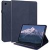 LSPCASA Custodia per Samsung Galaxy Tab S6 Lite 10.4 Zoll 2022 2020 SM-P620N P625N P610N P613N P615N PU Leather Cover Con Slot Per Carte Stand Folio Protettiva Case Wallet Tablet Cover per Blu