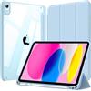 EspZanthic Custodia per iPad A16 11a/10a Generazione 2025 2022 Antishock Cover Blu | Portapenne Bumper TPU Morbido Retro Trasparente Supporto Sottile Antiurto Antiscivolo Auto Wake Sleep Tablet Casa Scuola Case