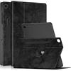 DINGGUAGUA Custodia per Samsung Galaxy Tab A9 Plus/Galaxy Tab A9 + 11 Pollici SM-X210/X216/X218 Tablet，Cover con Supporto Ruotabile a 360°e Auto Sveglia/Sonno,Nero