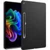GIOPUEY Cover per Surface Pro 12 2025, Guscio posteriore in TPU morbido, Ultra-sottile, Anti-vibrazione e anti-scivolo - Nero