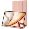 Palkitsee Custodia Cover Compatibile con Samsung Galaxy Tab S6 Lite 10.4 Pollici 2022/2020 SM-P610N/P615N con Portapenne-Ultra Sottile con Cover Leggero Supporto in Pelle PU Case (Oro Rosa)