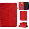 CASAFUNY Custodia per Lenovo Tab P11 TB-J606/P11 Plus TB-J607, Custodia Protettiva Magnetica Cover Ultra Sottile con TPU Copertura, Rosso