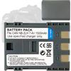 Aousavo NB-2L NB-2LH - Batteria di ricambio compatibile con Canon EOS 350D 400D MD265 MV960 PowerShot G7 G9 S70 S80 ZR950 ZR960 HG10 HV40