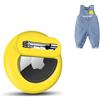 Dingfeiyu Airtag Holder Hidden, Custodia per localizzatore GPS nascosta, Custodia Airtag Nascosta con Spilla per bambini, anziani, animali domestici, zaini, bagagli (giallo)