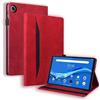 Generico DayQiQiPu Custodia per Lenovo Tab One/Tab K9 (TB-305FU, TB-305XU) 8,7 Pollici Caso Retrò in Pelle PU Flip Stand Cover Portafoglio Guscio dalla Texture Morbida e Auto Wake/Sleep,Rosso
