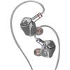 Hidizs MK10 ArcSonics In-Ear Monitor, 10mm SiC Diaframma Dual-Magnetic Circuit Dual-Cavity Dynamique Driver, Lega di zinco Armor Shell, 6 stili di suono, IEM di gioco a bassa latenza, Cavo OFC da 3,5
