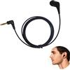 Zerabidpro auricolare singolo Lato con Jack Mono 3,5 mm, Cavo 1 m, Cuscinetto in Silicone Senza Lattice, Ideale per Sport e Corsa, Compatibile con Tutti i Dispositivi Audio