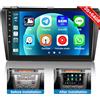 Hikity Autoradio Android 15 2 DIN 9 per Mazda 3 2006-2012 Wireless CarPlay | 2G+64G. Schermo Touchscreen. Android Auto, BT, HiFi, GPS, WiFi, FM/RDS, USB, MIC, Retrocamera