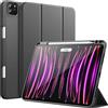 JETech Custodia per iPad Pro 11 4/3/2 (2022/2021/2020), Grigio Siderale | Cover Protezione TPU Morbida, Porta Pencil, Supporto Tri-Pieghevole, Design Antiurto Leggero