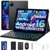 Easerush P11 Tablet 11 Pollici con Tastiera e Penna,90Hz,48GB+128GB,WiFi5 | Tablet Android 16,T7250 Octa-Core, 8800mAh,13MP+5MP,Gemini AI,Widevine L1/BT 5.0/Face ID/GPS,Con Custodia