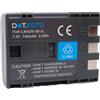 Dot.Foto NB-2L, NB-2LH, BP-2L5 Premium 7.4v / 740mAh Batteria Ricaricabile per Canon EOS 350D 400D MD265 MV960 PowerShot G7 G9 S70 S80 ZR950 ZR960 HG10 HV40