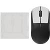 kwmobile Nastro Antiscivolo per Mouse da Gioco Compatibile con Logitech G Pro Wireless 1 Griptape - Facile da Applicare e Sottile - 0,5 mm - bianco