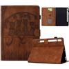 Vaitasy Custodia per Samsung Galaxy Tab S8/S7 11 SM-X700/X706/T870/T875 Modello di gatto carino Pelle PU con Supporto Funzione Folio Custodia per Galaxy Tab S7 Marrone