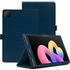 KUSINHOKA Custodia Compatibile con TCL Tab 10 Gen 4 10.1 Pollici, Leggero Pelle PU Protettiva Cover con Cinturino da Polso, Tablet Custodia Magnetico con Funzione di Supporto, Blu Scuro