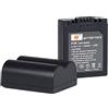 DSTE 2pcs CGR-S006E DSTE Li-ion Batteria Compatibile per Panasonic S006E, CGR-S006, CGR-S006A/1B, CGA-S006E, CGA-S006, DMW-BMA7 e Panasonic DMC-FZ28EFK,DMC-FZ28EFS, DMC-FZ18EB,DMC-FZ18EG,DMC-FZ18K
