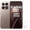 XIAOMI 15T, Smartphone 12+256GB, Display da 6,83 120Hz, MediaTek Dimensity 8400-Ultra, Obiettivo ottico Leica Summilux 50MP, 5500mAh, Garanzia 2 anni,Oro,con caricatore da 120 W