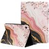 TEDTIKJT Tablet Custodia per Samsung Galaxy Tab A8 10.5 2021 SM-X200/X205 Tablet Cover Libro PU Pelle con Supporto Protezione per Samsung Galaxy Tab A8 Custodia,Marmo di Fiori di Pesca