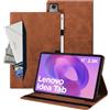 Auslbin Custodia per Tablet Lenovo Idea Tab 11 2025 TB-336ZU/TB-336FU, Custodia in Pelle PU per Tablet Idea Tab 11 2025 TB-336ZU/TB-336FU, Stile in Pelle Classico con Funzione Supporto, Marrone