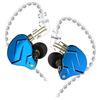 KINBOOFI KZ ZSN PRO X Hifi Auricolari con Doppio Driver 1BA+1DD, Auricolari per Monitor con Cavi Staccabili a 2 pin, Leggeri, con Cancellazione del Rumore per Musica (Blu, senza Microfono)