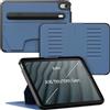 ZUGU Case Cover per iPad 10a/11a generazione A16 10.9 [Blu Ardesia] | Custodia Protettiva Sottile - Supporto Magnetico Regolabile a 8 Angolazioni - Porta Pencil - Auto Sleep/Wake