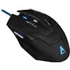 The G-Lab KULT 80 - Mouse Ottico 2400 DPI Per Gamers Illuminato I Accessorio Gaming Per PC/Mac I Cavo USB Da Gioco I Pulsanti Programmabili - Nero