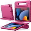 JETech Custodia Bambini per iPad 9/8/7, Air 3, Pro 10,5, Prugna | Cover per iPad 10,2 (2021/2020/2019), Air 3 (2019) & Pro 10,5 (2017), Supporto Maniglia Leggero, Protezione per Bambini
