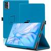 Envibe Custodia per OUKITEL OT5S 12 Pollici, Cover Tablet OUKITEL OT5S, Copertura Protettiva Pieghevole con Supporto per Matita e Cinturino da Polso, Protezione Completa. (Azzurro)