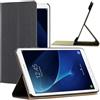 ebestStar - Cover Compatibile con Samsung Galaxy Tab A6 A 10.1 (2018, 2016) T580 T585 Custodia Slim Smart Case Pelle PU Sottile Funzione Supporto, Nero [Apparecchio: 254.2x155.3x8.2mm, 10.1'']