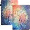 LSPCASA Protettiva Case Per Samsung Galaxy Tab S2 9.7 Pollici PU+TPU Materiale Cover Tablet Samsung Galaxy Tab S2 Con Slot Per Carte Custodia Tablet Samsung Galaxy Tab S2 Albero