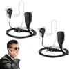 ZFRITP 2 auricolari per walkie talkie a 2 pin, cuffie (150 cm), auricolari per walkie talkie radio, compatibili con la radio bidirezionale Kenwood BAOFENG UV5R 888S RT24 RT27 HESENATE HT999.