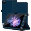 Envibe Custodia per DOOGEE T30 Max 12.4 Pollici, Cover Tablet DOOGEE T30 Max, Copertura Protettiva Pieghevole con Supporto per Matita e Cinturino da Polso, Protezione Completa. (Blu)