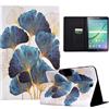 LSPCASA Cover per Samsung Galaxy Tab S2 9.7 Pollici PU Leder con Porta Scheda Funzione di Supporto Protezione Tablet Custodia per Samsung Galaxy Tab S2((SM-T810/T813/T815/T819)-Foglia d'oro