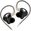 Linsoul KZ ZVX Pro In Ear Monitor,Cuffie Cablate HiFi,IEM Dinamici in Metallo Acusticamente Sintonizzati con Driver Dinamico Magnetico Gaming con Cavo OFC Staccabile per Musicisti (Senza microfono)