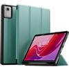 XLTTONG Custodia per Lenovo Tab M11 da 11 pollici 2024, con supporto a tre pieghe, verde