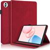 Succtopy Custodia per Honor Pad 10 2025 12.1 Pollici Cover in Pelle PU con Porta Penna Case Protettiva con Funzione di Supporto per Honor Pad 10 2025 12.1 Pollici Rosso