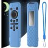 Hi Color Custodia in silicone per Samsung BN59-01432A 2023 TM2360E Samsung Smart TV Remote Panel Remote Cover con cordino (blu acceso)